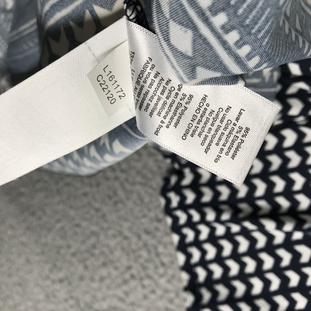 LULAROE Dress Size 3XL Michelle‎ Wrap Style Blue Geometric 3/4 Sleeve NEW - Picture 12 of 16